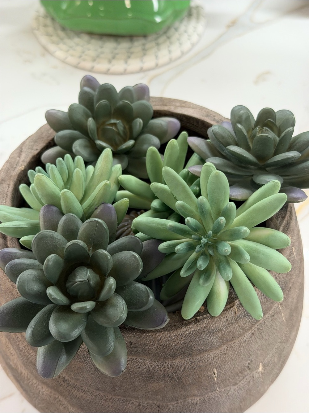 Artificial Succulent Arrangement in Green -